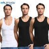 3Pcs/Lot Summer Men Cotton Underwear Mens Undershirt Transparent Shirts Male Bodyshaper Fitness Wrestling Singlets