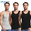3Pcs/Lot Summer Men Cotton Underwear Mens Undershirt Transparent Shirts Male Bodyshaper Fitness Wrestling Singlets