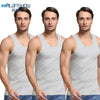 3Pcs/Lot Summer Men Cotton Underwear Mens Undershirt Transparent Shirts Male Bodyshaper Fitness Wrestling Singlets