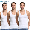 3Pcs/Lot Summer Men Cotton Underwear Mens Undershirt Transparent Shirts Male Bodyshaper Fitness Wrestling Singlets
