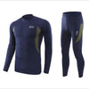 winter Top quality new thermal underwear men underwear sets compression  fleece sweat quick drying thermo underwear men clothing